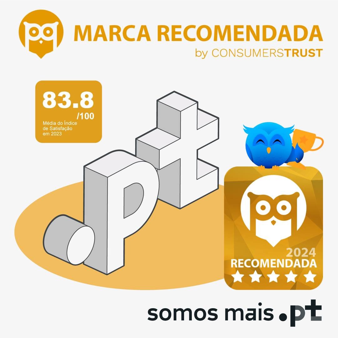 .PT reconhecido como Marca Recomendada pela Consumers Trust