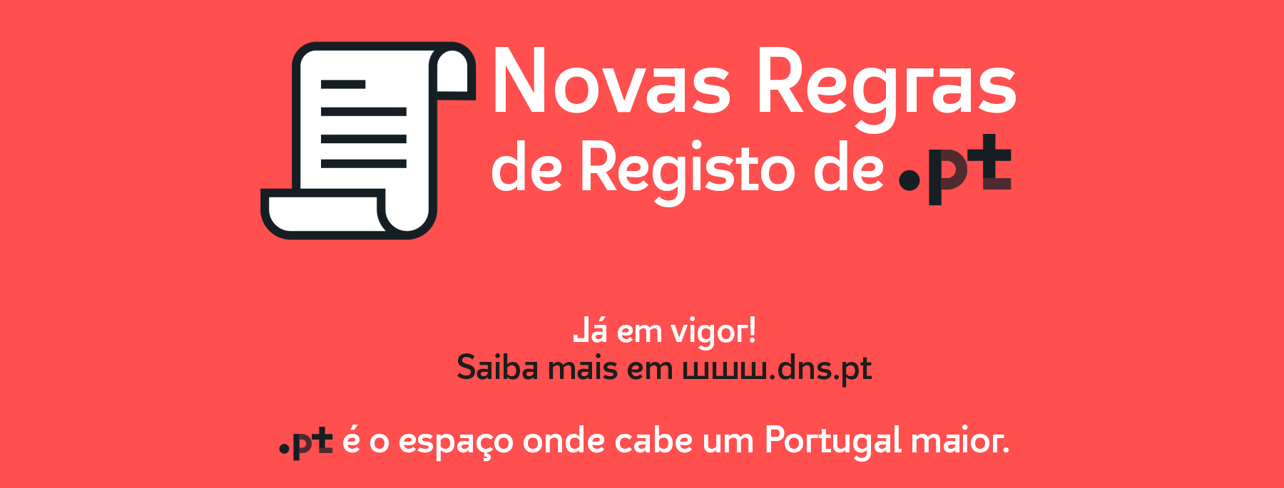 Novas Regras de Registo de .pt já em vigor