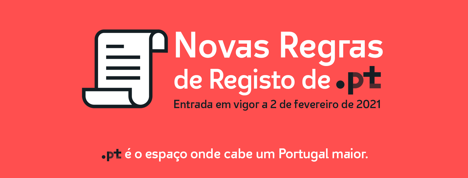 Novas Regras de Registo de .pt entram em vigor a 2 de fevereiro